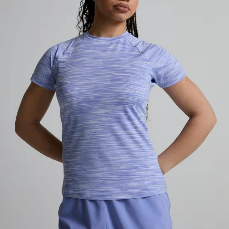 Spandex Polyester Quick Dry Running Tee Top Fitness Short Sleeve T Shirt Sports Gym Fitness Yoga Tshirts for Women