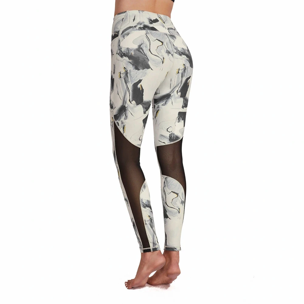 New Arrival High Quality Women's Yoga Leggings Patterned Summer High Waist Compression Tights Anti-Bacterial Gym Sports Wear