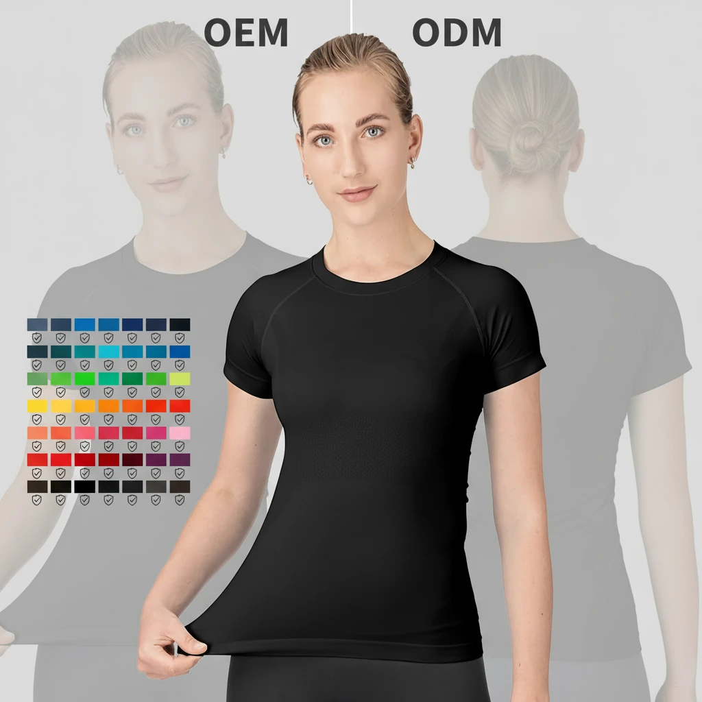 Seamless for Solid Workout Tops Women Short Sleeve Yoga Running Shirts Breathable Athletic Compression XS-XL