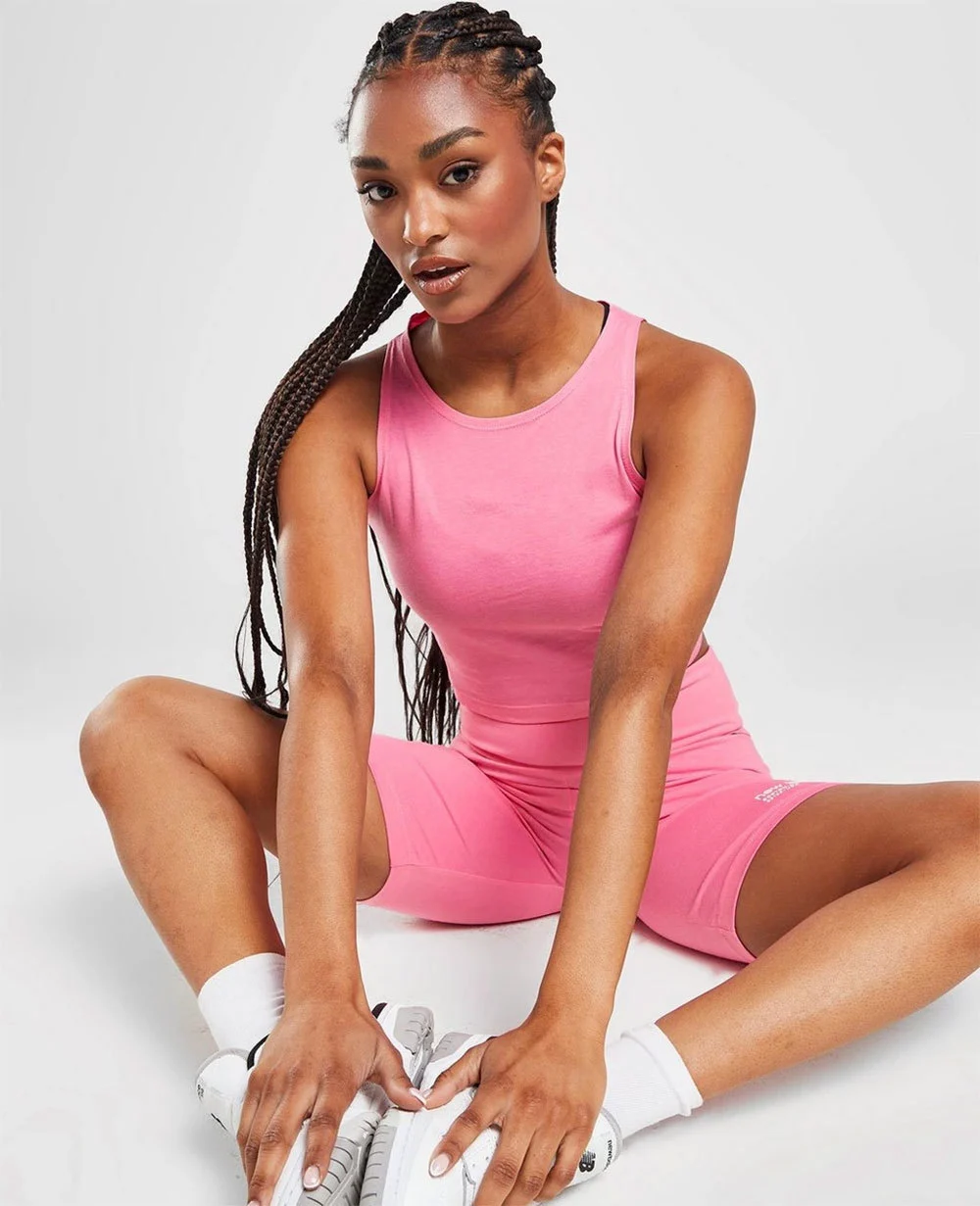 Custom Sleeveless Crop Tank Top Gym Seamless Sports Bra Women Yoga Fitness Double Zippers Running Cycling Tank Tops
