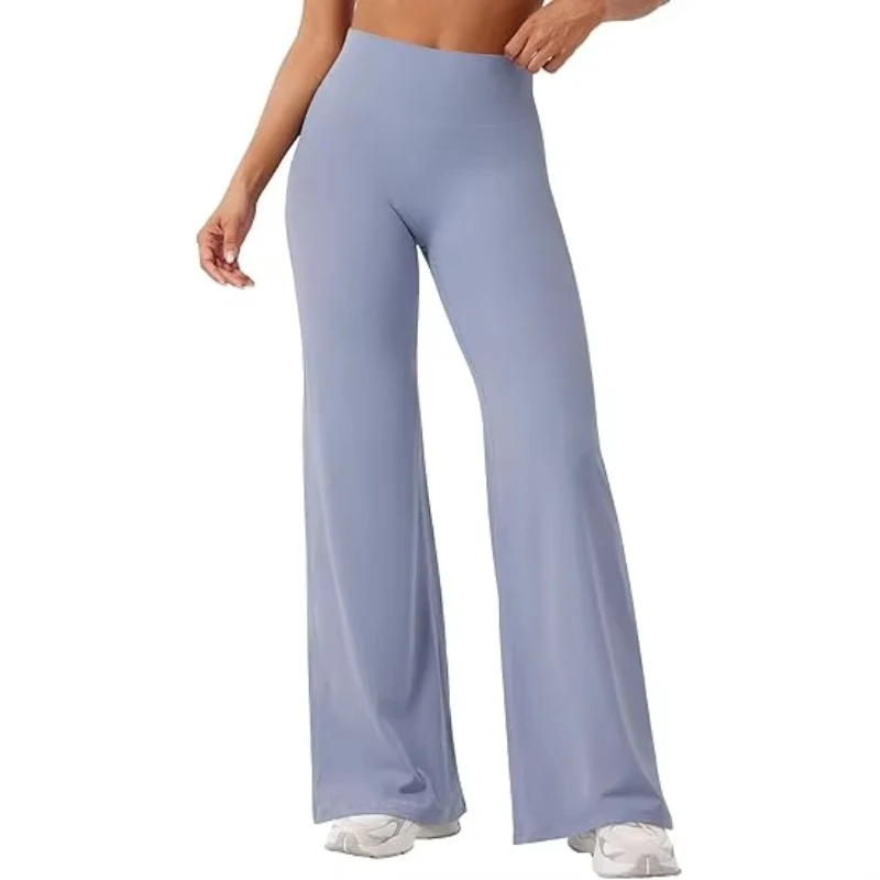 Yoga Flared Calf-Length Pants High Waist Autumn Winter Fleece Warm Sports Three-Piece Set Women Sport Straight Leg Yoga Pants