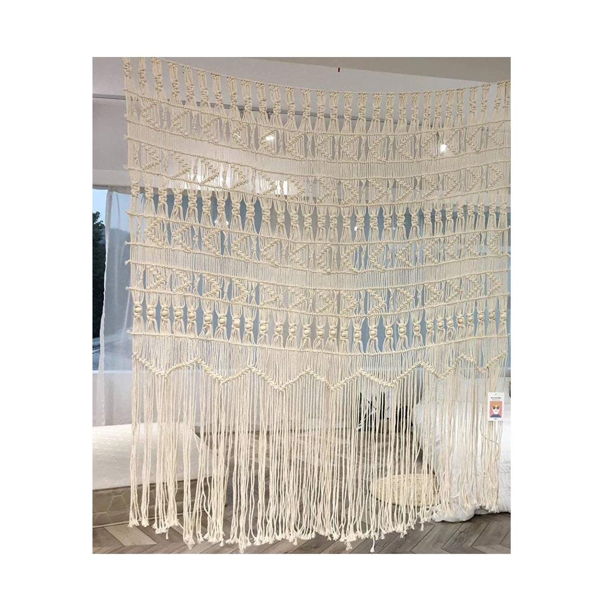 Custom Low MOQ Handmade Macrame windows Curtain Wholesaler Manufacturer Factory Direct Sale