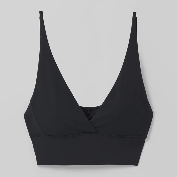 High Support Running Fitness Racerback Strappy v Shape Cut Neck Sports Bra Bras