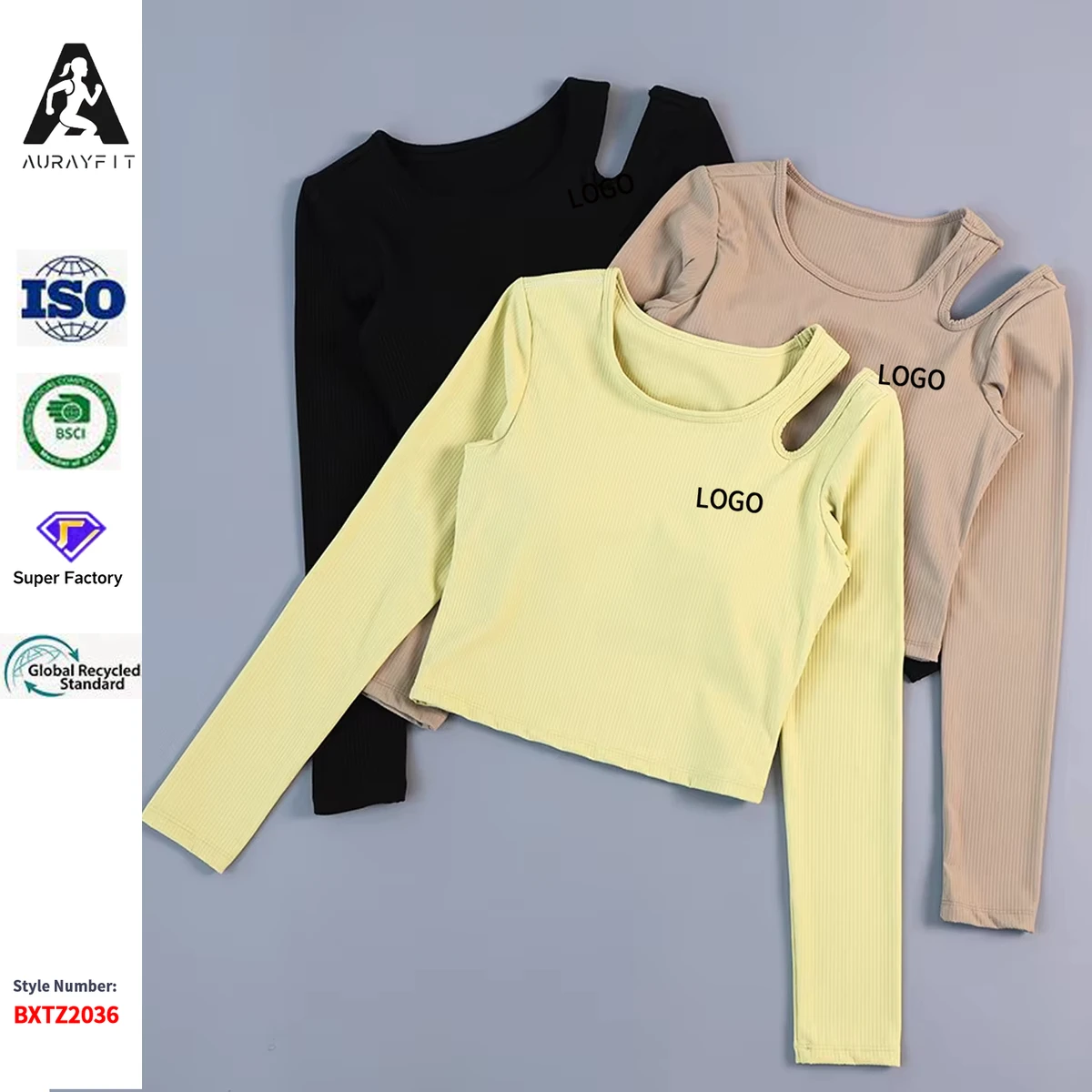 Women Quick Dry Moisture Wicking Fitness Tops Long Sleeve Tee Shirts Workout T Shirts