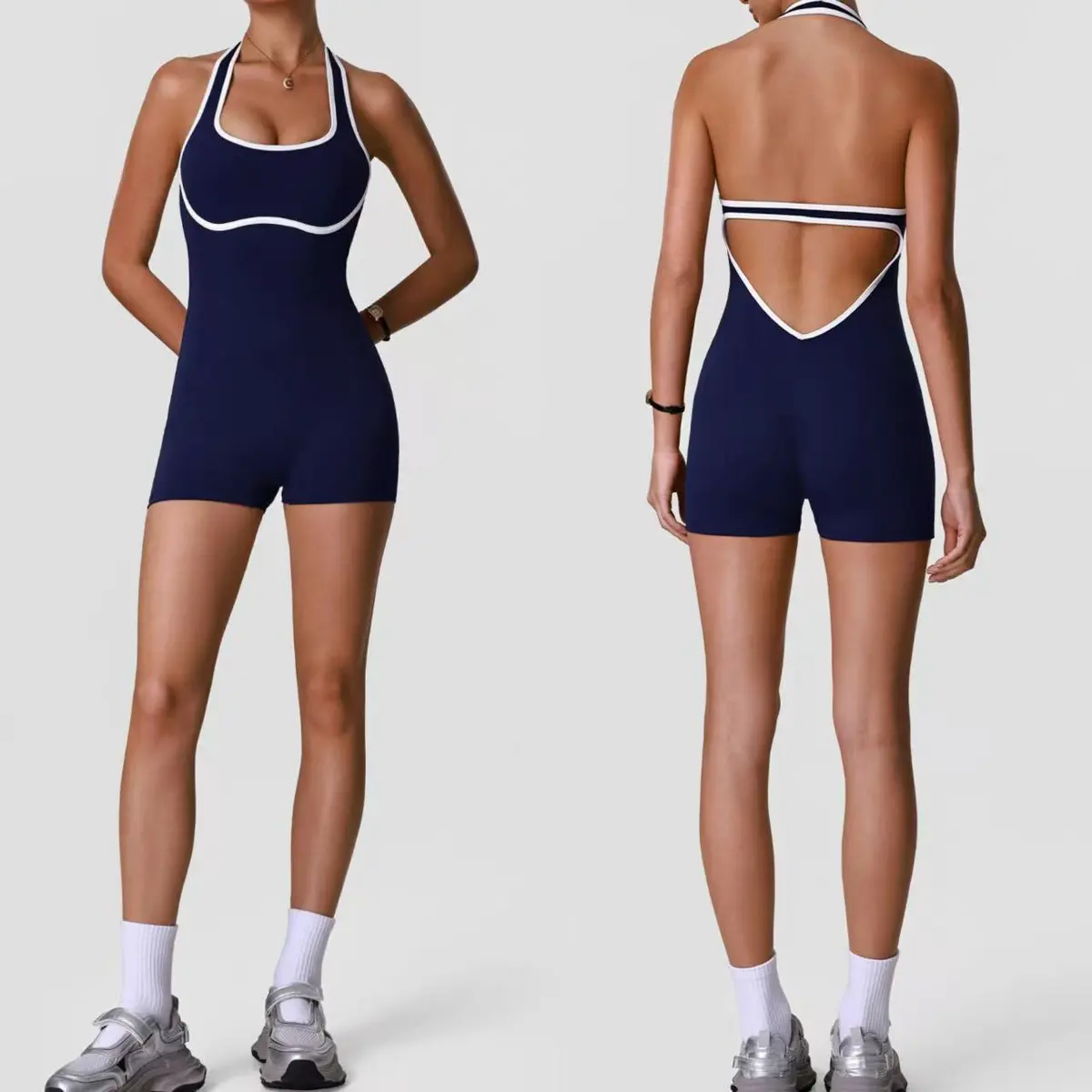Newest Customized Sexy Back Running Workout Women's High Quality Sports Tennis Dress Gym Yoga Wear Slim Fit Sports Wear