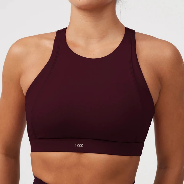 High Quality Summer New Arrivals Back Open Yoga Top With Logo Custom Design Breathable Sports Bra for Women