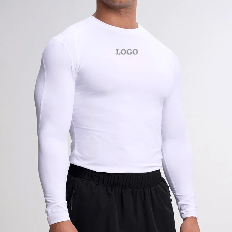 Ingor Custom Activewear Shirt Muscle Fit Wholesale Men Long Sleeve Shirt Compression Muscle Fit T-Shirt For Men