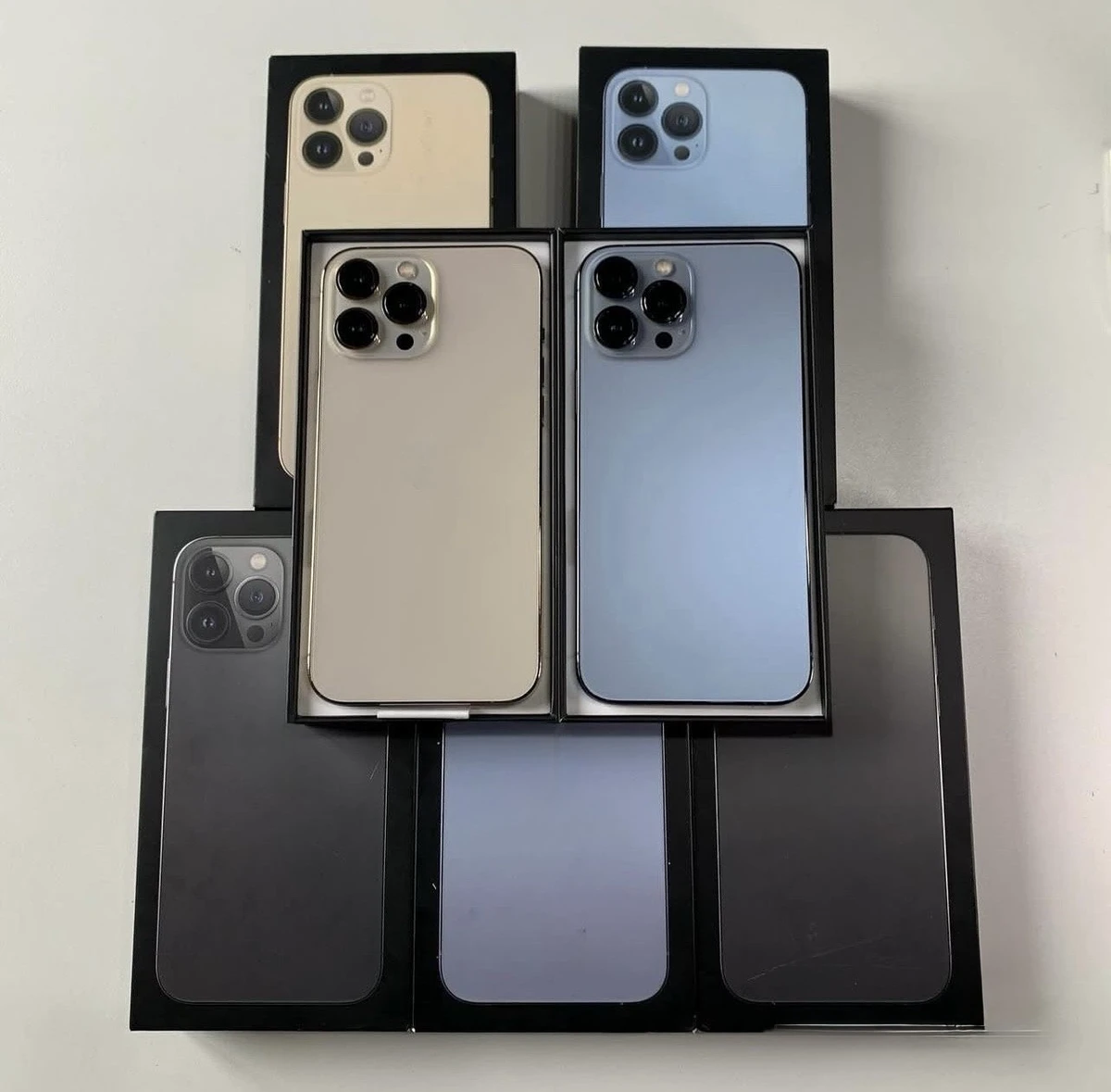 Factory Unlocked 13 Pro Max 6.7-inch OLED 12MP Dual Camera 5G LTE Face Recognition Gaming Silver Blue Black Gold French English