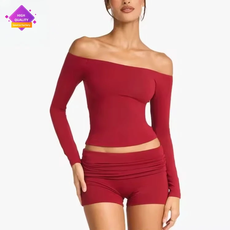 New Style Quick-Dry Workout Sports Suit Long Sleeve Breathable Solid Color Fitness Set Slim-Fit Two Piece Yoga Suit for Woman