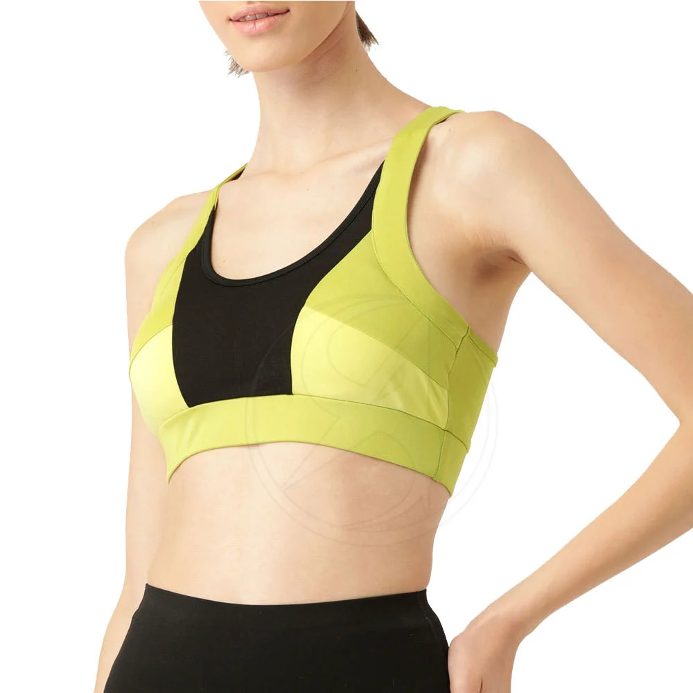 OEM Customized Adult Size Fitness Sports Bra Comfortable Women's Stretch Strappy Fitness Bra