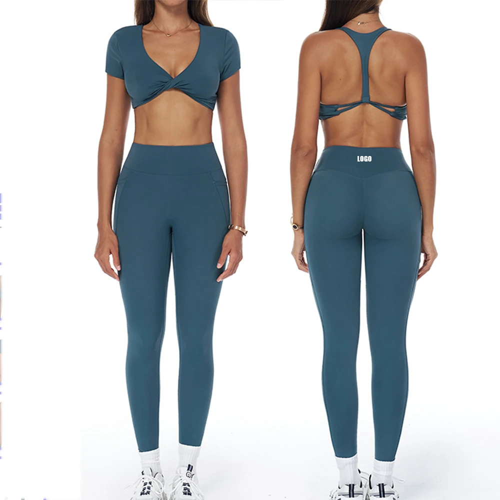New High Quality Women's Sportswear Set Custom XL High Waist Butt Lift Jogger Breathable Athletic Yoga Lightweight Leggings