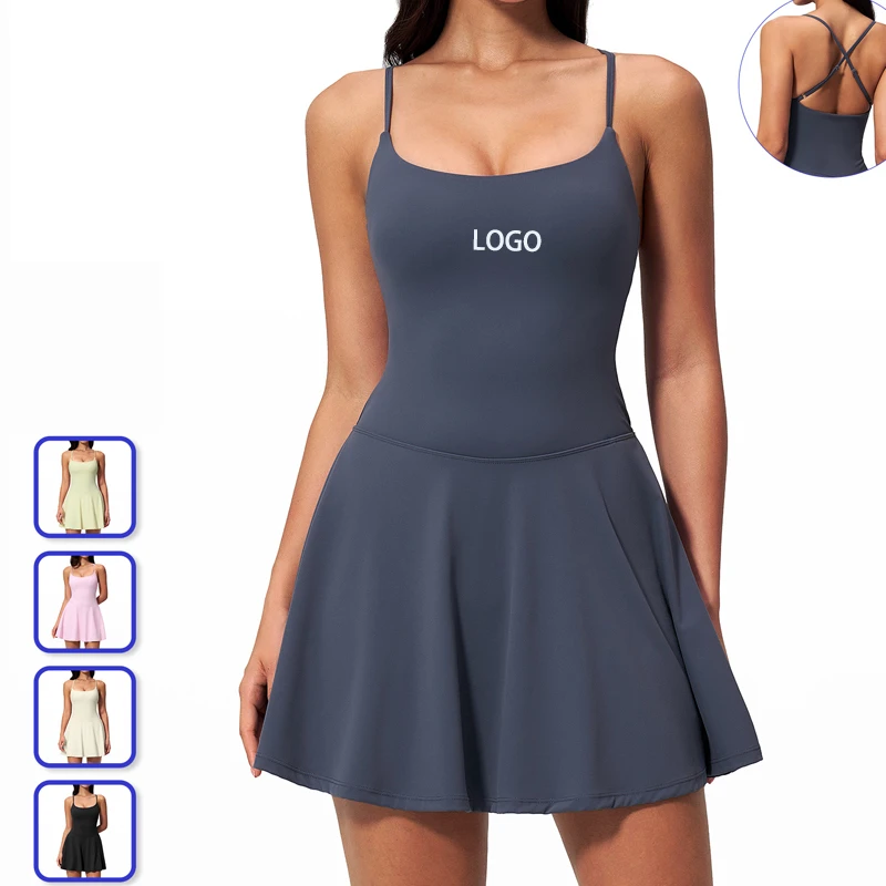 New Solid Breathable Yoga Clothing Women's Collar Hollow-out Back One-piece Outdoor Running Fitness Anti-running