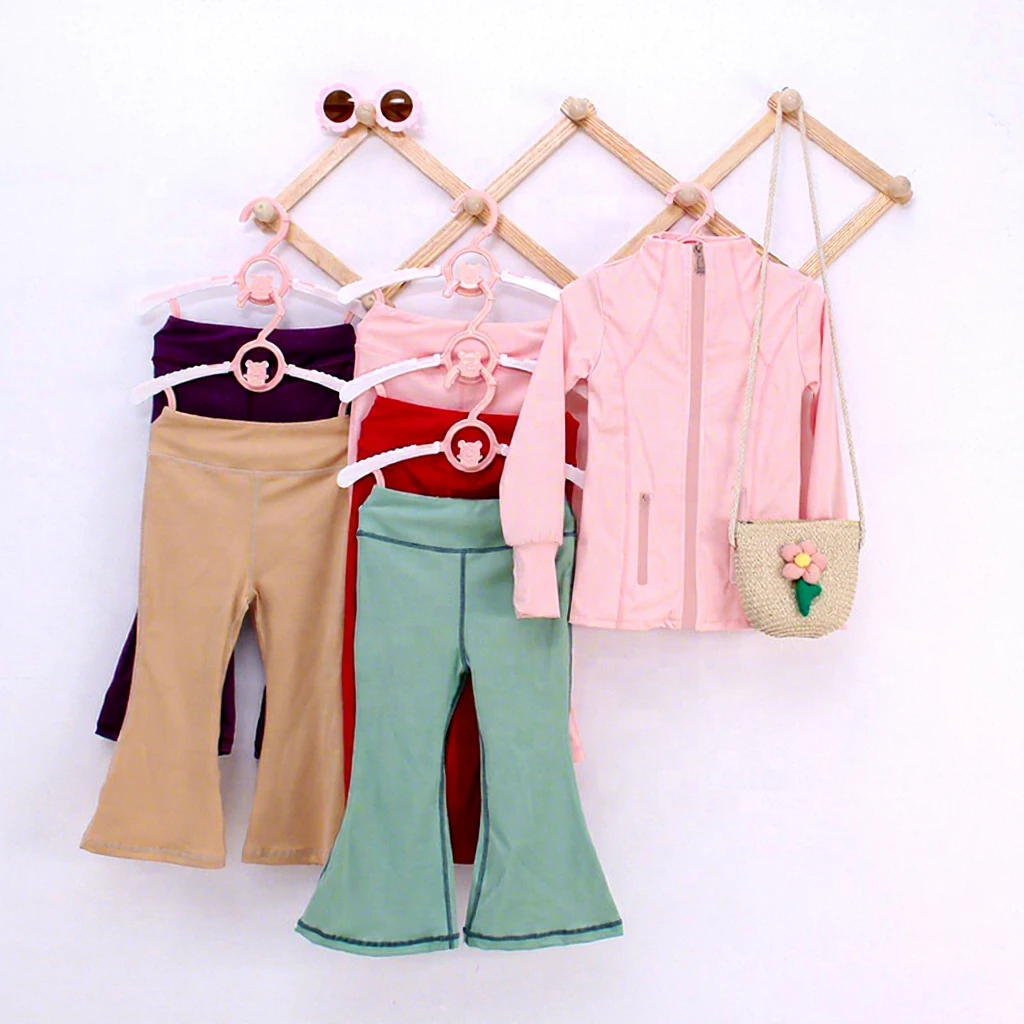 Autumn Baby Girls Sportswear Set Wholesale Kids Yoga Sets