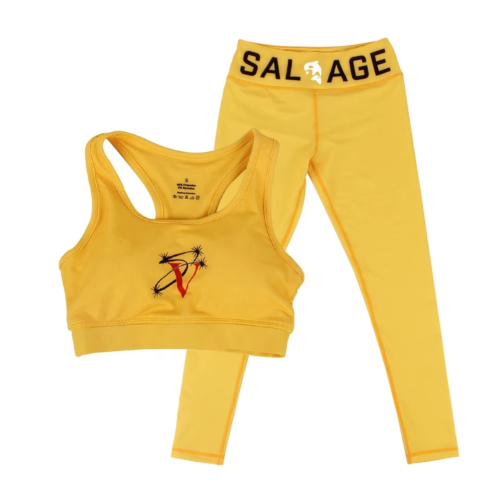 Yoga Sets Sportswear Women Gym Wear Fitness Clothing Workout High Waist Leggings and Yoga Sports Bra Set Yoga Set Sport Suit
