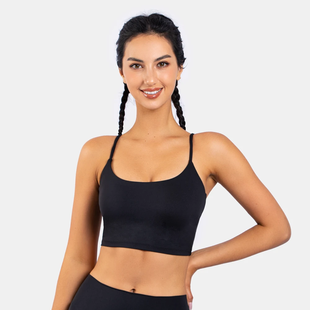 2023 New Style Hot Sales Crop Women Long Sleeve Yoga Sport Top Activewear Seamless Sexy Yoga Bar Top