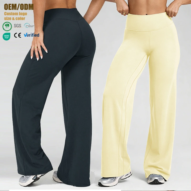 New Breathable for Yoga Pants High-waisted Stretchy Running Fitness Straight-leg Sporty Casual Yoga Pants