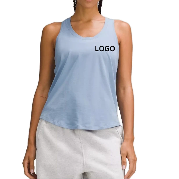 Arabella 2025 Custom Women's round Neck Bamboo Gym Yoga Tank Top Breathable Knitted Sweat-Wicking Racerback Sleeveless Wear