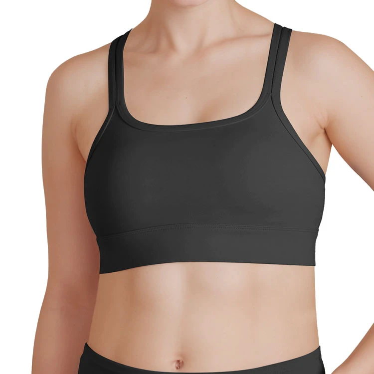 Best Quality Plus Size Women's Sports Bra For Custom Logo Breathable Medium Support Yoga Wear Solid Color Sports Bra