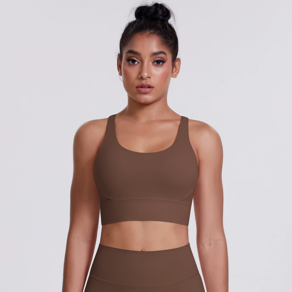 High Quality Back for Girls Fitness and High for Impact Exercise Padded Breathable Yoga Sports Bra