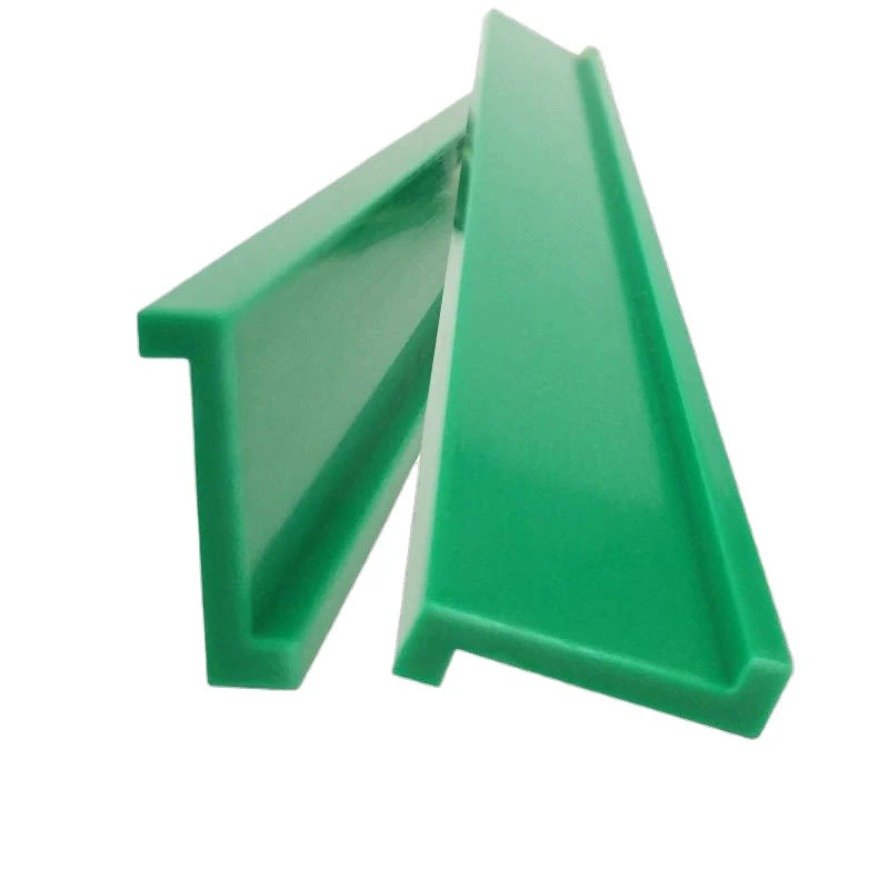 Source Factory Supply CNC Machining Custom Extrusion Casting Glossy UHMWPE Plastic Profile Wear Strips Conveyor Side Guide