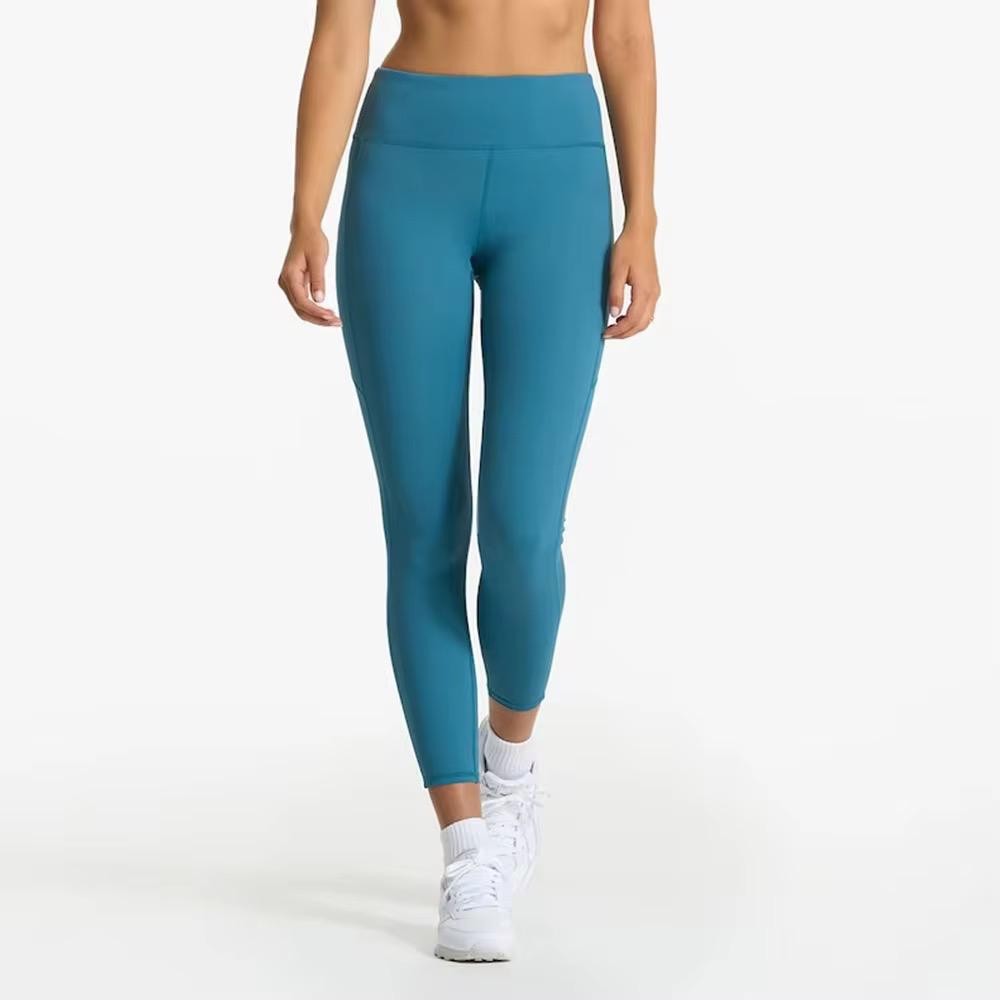 Women's Activewear Leggings Spandex/Nylon Breathable Anti-Bacterial Seamless Mid-Waist Knee-Length Yoga Pants High Quality