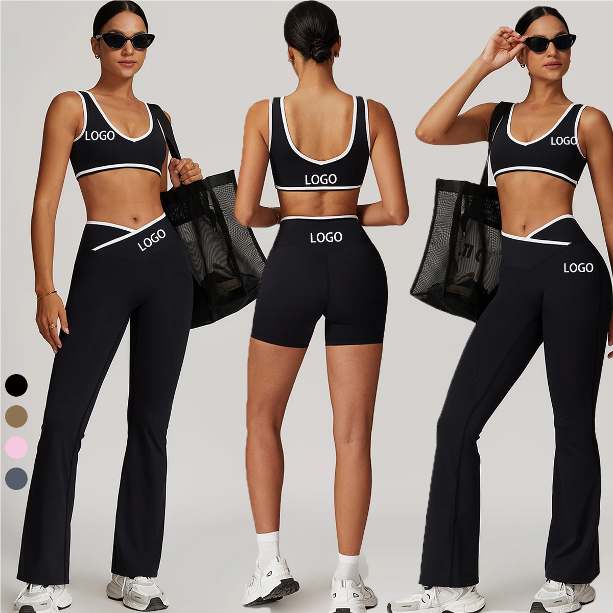 Women New Yoga Sportswear Gym Fitness Sets Adjustable Sports Bras Leggings Yoga Set Running Gym Sets Girls for Women