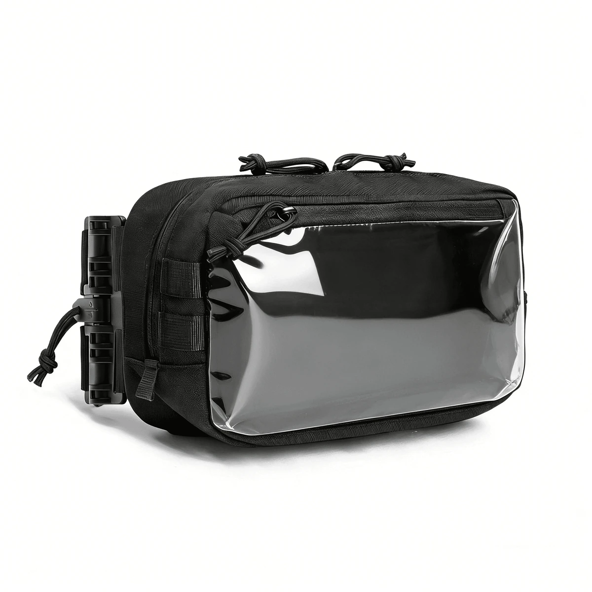 LAMGOYI 2026 Tactical Fitness Chest Bag Men Women MOLLE Running Chest Pack with Transparent Phone Holder Waterproof Gym Training