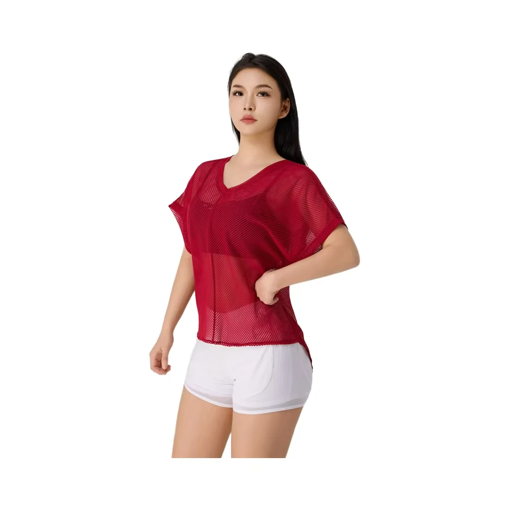 Manufacturer Wholesale High Quality Top Gym Summer Wear Mesh Tank Tops Set for Women Yoga Wear