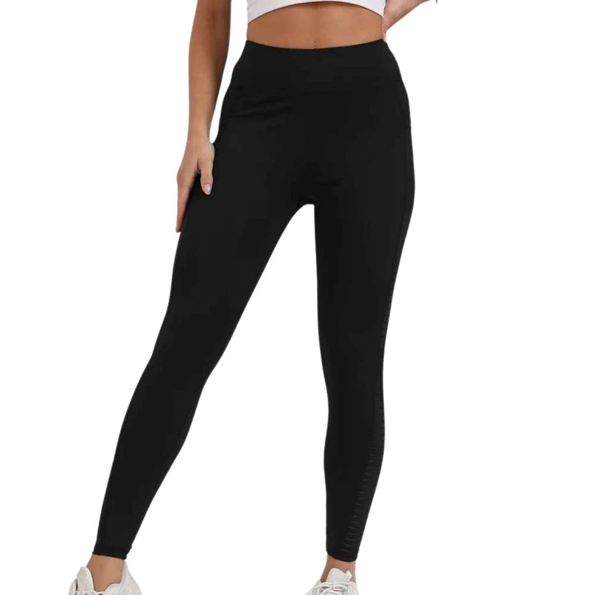 Trendy Women's Seamless Breathable Anti-Bacterial Mid-Waist Sports Leggings Custom Fit for Gym Training Streetwear Solid Summer