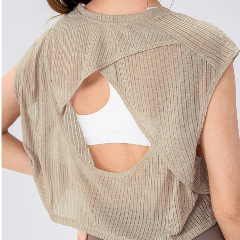 High Quality Wholesale Custom logo Sexy Fitness Wear Women Lightweight Quick Drying Yoga Top Long Sleeve
