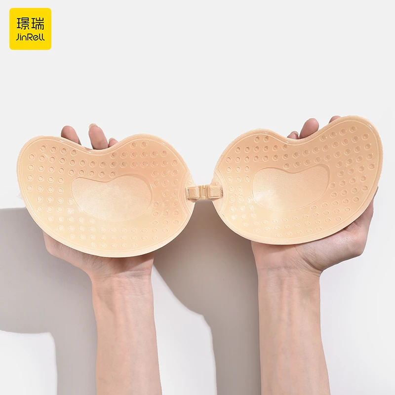 Ultra-Thin Padded Sticky Bra In Mango Shape Comfortable Invisible Push-Up Cup Breathable Sexy Everyday Summer Wear