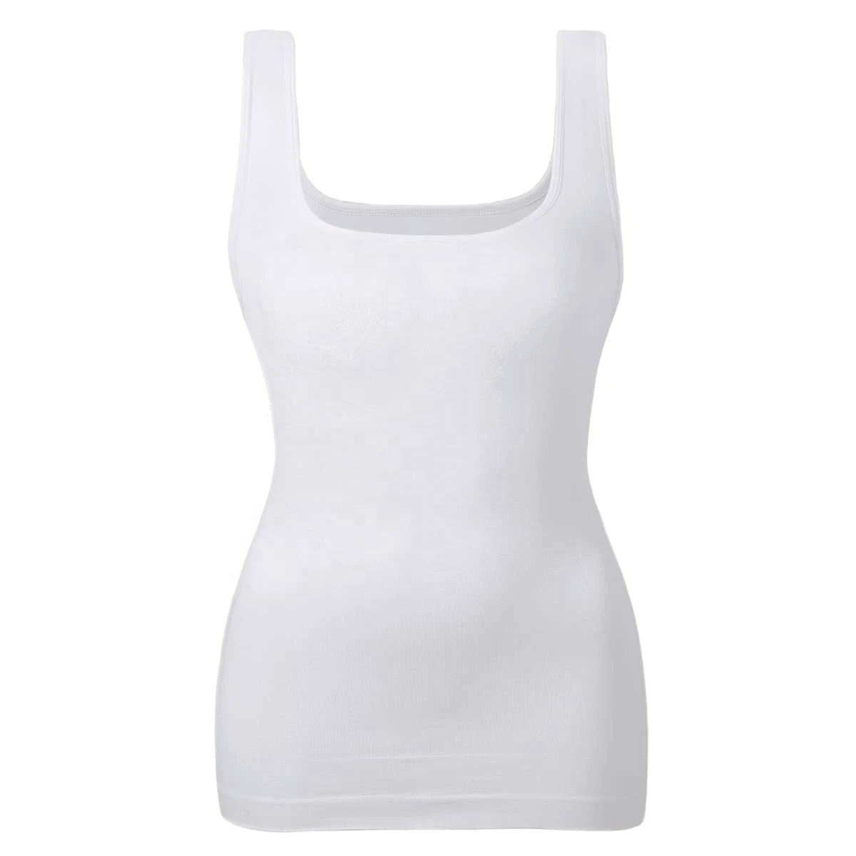 Custom Logo Basic Quick Dry Sleeveless Polyester Compression Square Neck Tank Tops Casual Running Yoga Fitness Womens Tank Tops