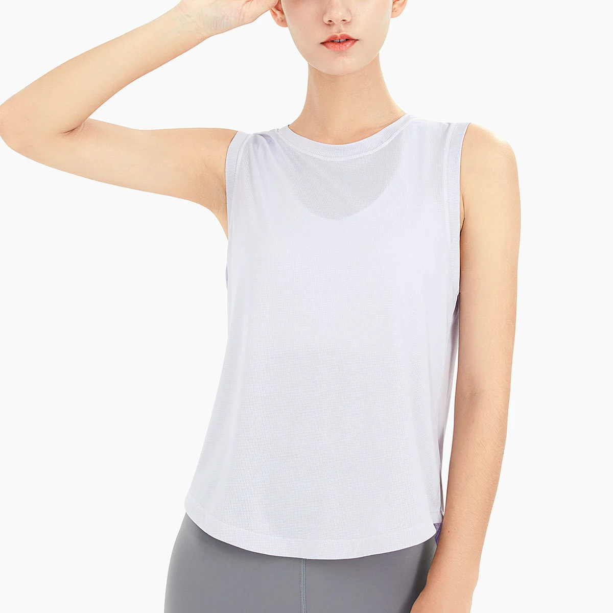 Custom Logo Plain Breathable 3 Style Tank Top Women Sport Yoga Gym Wear High Quality Quickly Dry Thin Mesh Tank Top