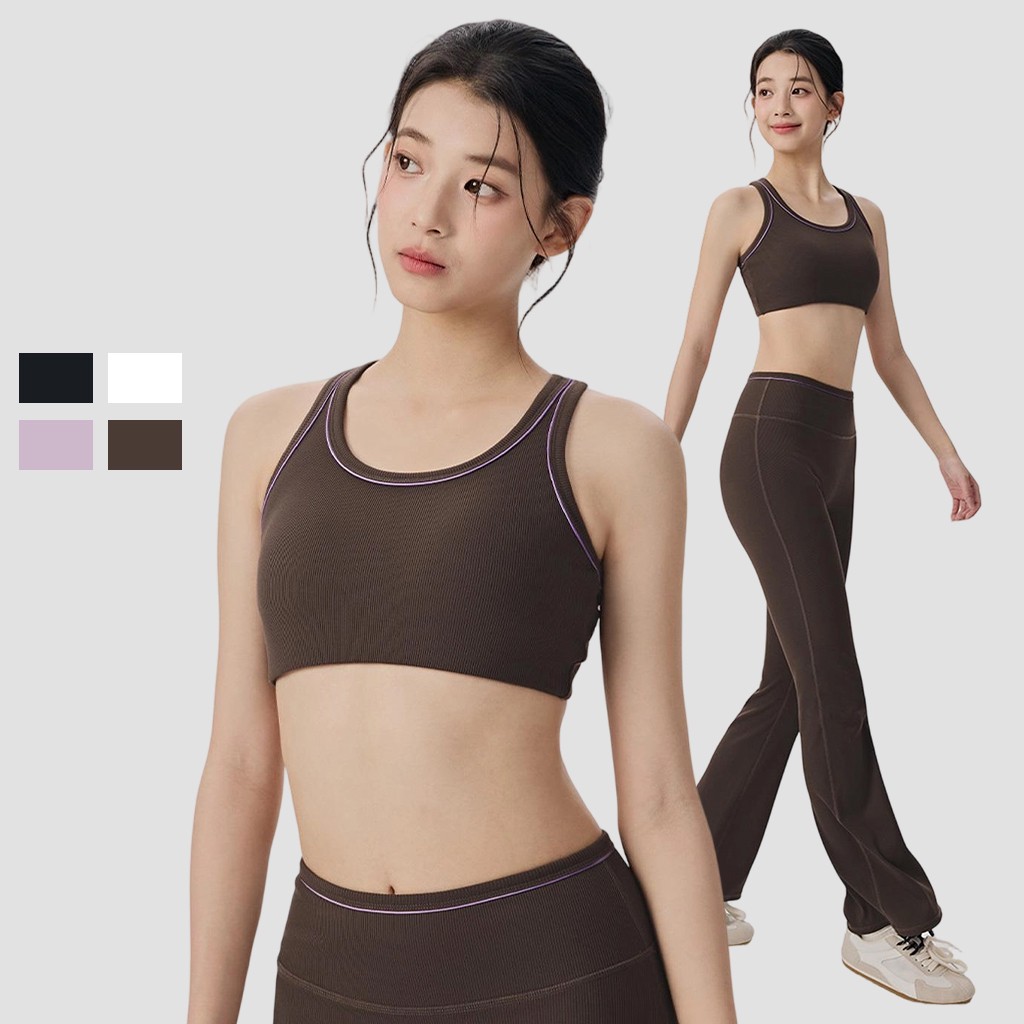 Wholesale V-neck Halter Yoga Vest Tight Sports Crop Top Outdoor Running Fitness Underwear Customize Tank Top