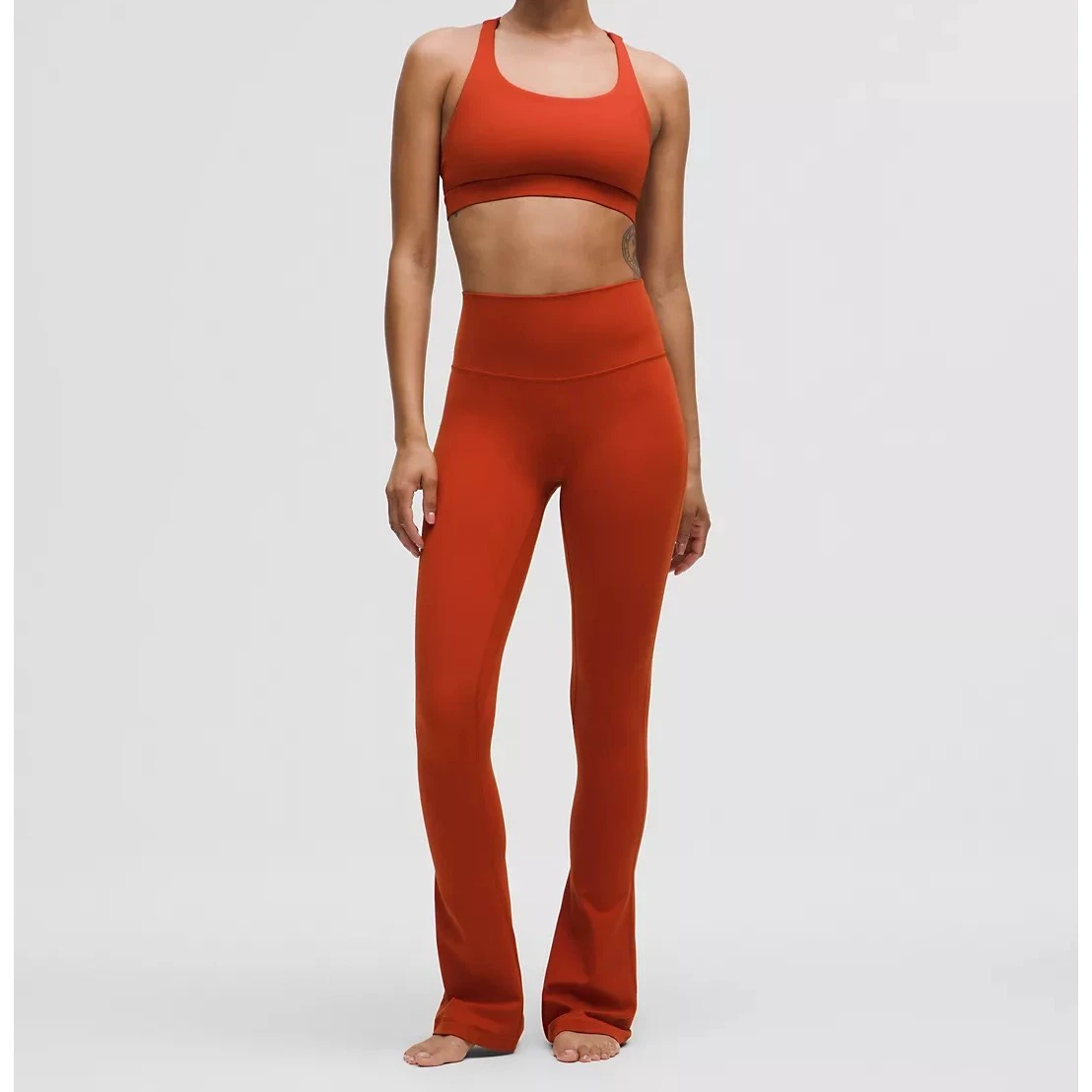 Lightweight Flared Leggings For Women Elastic Waist Yoga Leggings Breathable Workout Pants Wholesale