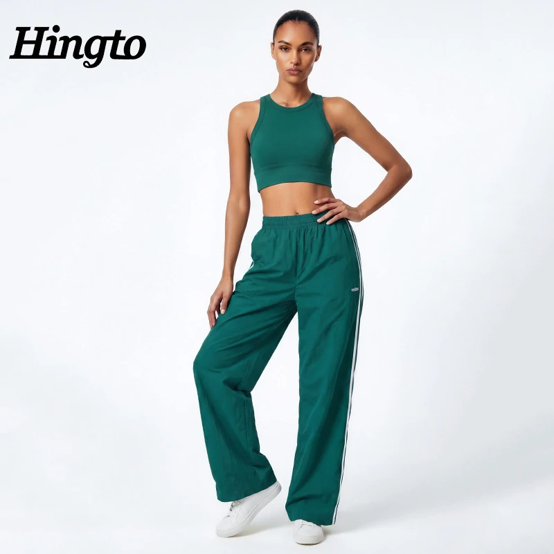 Sustainable Recycled Nylon Matching Set Women Custom Brand Eco Friendly Two Piece Top And Pants Lounge Set Manufacturer High MOQ
