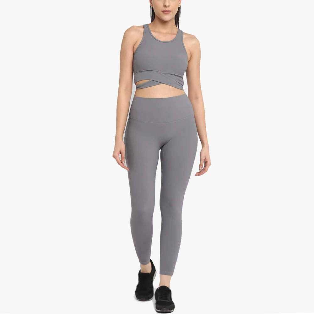 Women's Customizable Yoga Sets High Quality Reasonably Priced Featuring Solid Elastic Waist Best Material Design Yoga set
