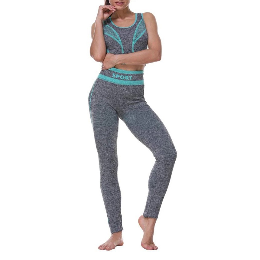 Latest Design Professional Women's Sets Yoga Set Customized Front Logo High Quality Breathable 2-Piece Wholesale New Arrival