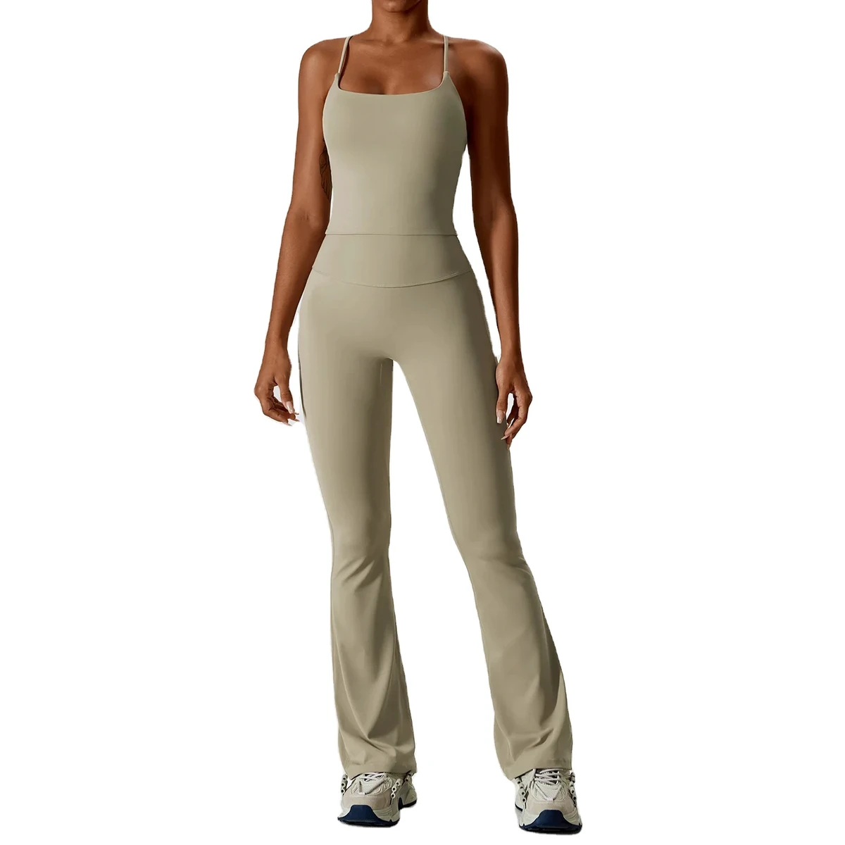 Yoga Set 2PCS Seamless Women Sportswear Workout Clothes Athletic Wear Gym Legging Fitness Bra Crop Top Long Sleeve Sports Suits