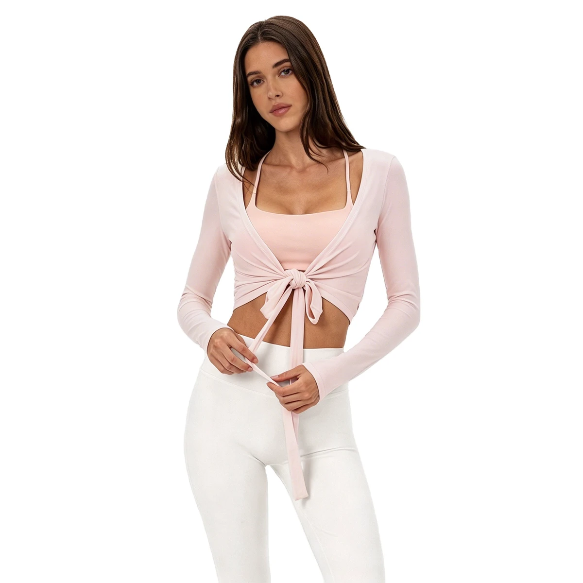 (Overseas Warehouse Shipping) 2026 New Arrival Four-Way Stretch Eco-Friendly Spandex/Cotton Sleeveless High Elastic Yoga Top