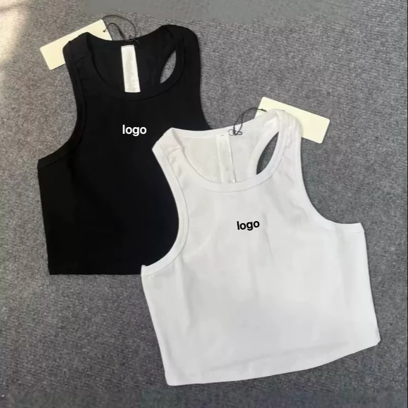 Exercise Yoga Casual V-neck tank Top Short Sleeve Ribbed Top