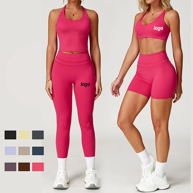 High Waist Tight-fitting Back Yoga Set Elastic High-waisted Fitness Women's Running and Fitness Sports Fitness Yoga Sets