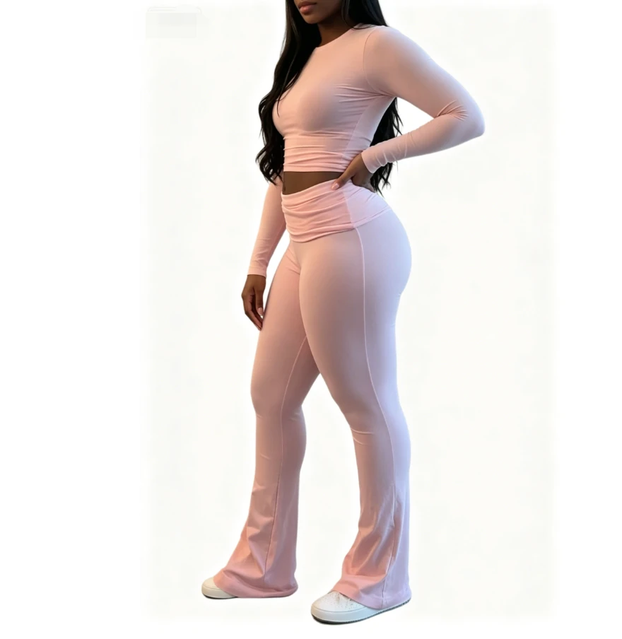 Women's Solid Embroidered Workout Fitness Jogger Set Cropped Jacket Flare Pant With Short Tops Two Pieces Leggings