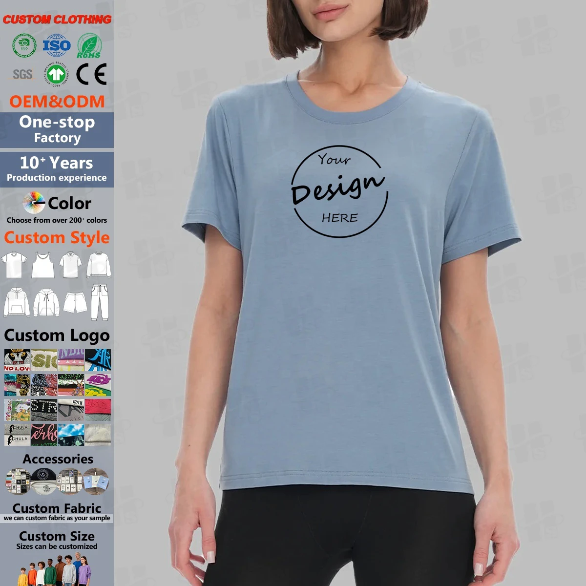 Factory Oem Top Quality Women's O Neck Ultra Breathable Soft Eco-friendly Lady T-shirts Workout Gym T-shirt Bamboo T Shirt Women