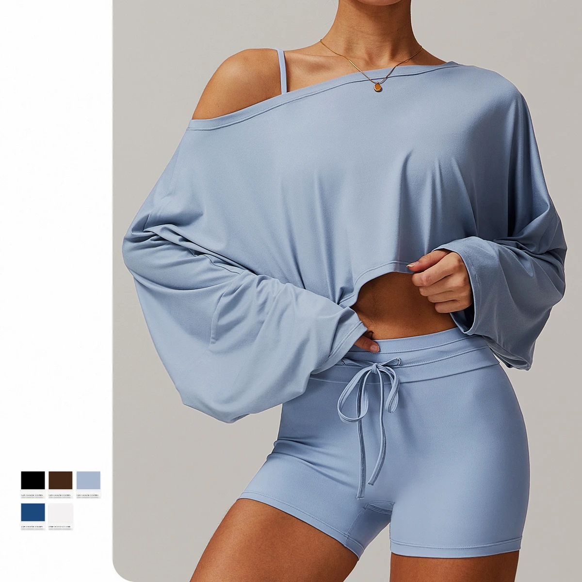 New Tight-fitting Long-sleeve Hip-lifting Long Sleeves Yoga Clothing Workout Women's Sports Gym Fitness Top