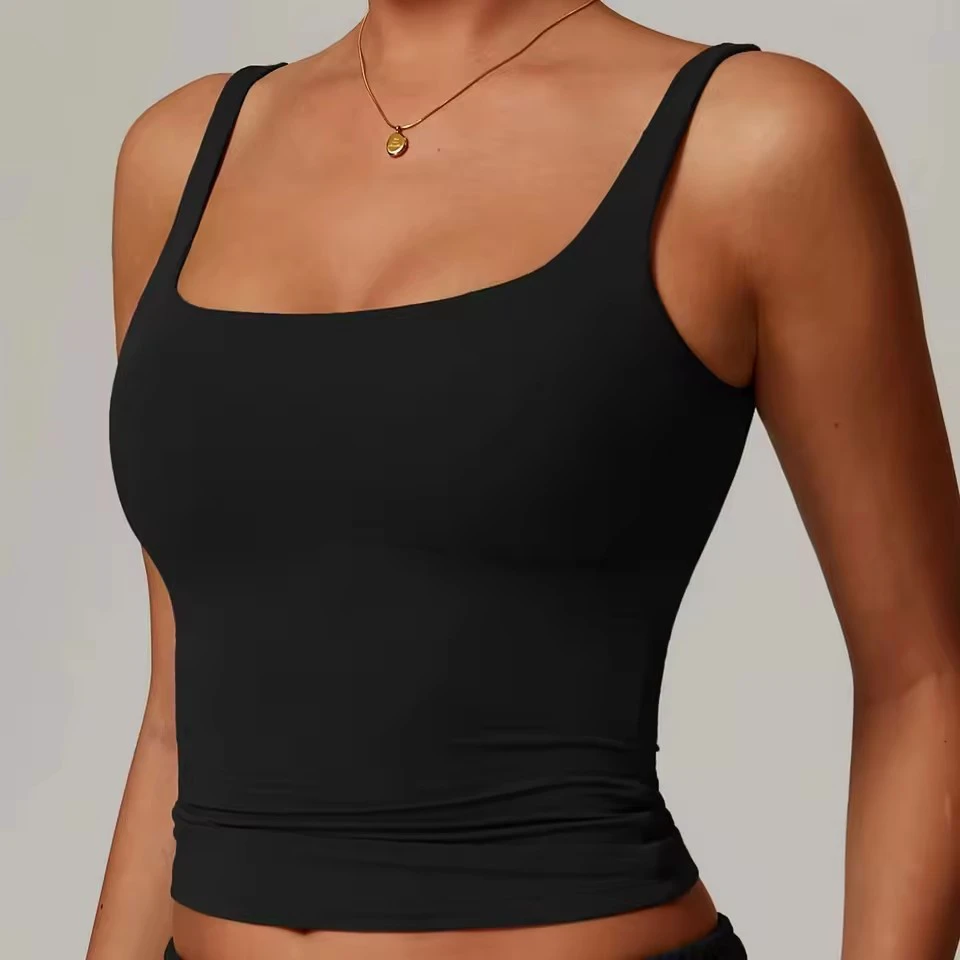 Factory Price Teen Girls Seamless Sports Vest Custom Plus Size Tight And Comfortable Crop Tank Tops