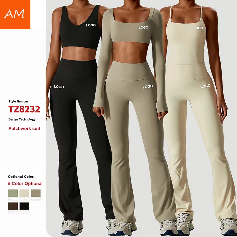 High Quality Custom Logo Cloths Gym Set Women Fitness Tops Yoga Sport Bras Fitness Leggings Sets