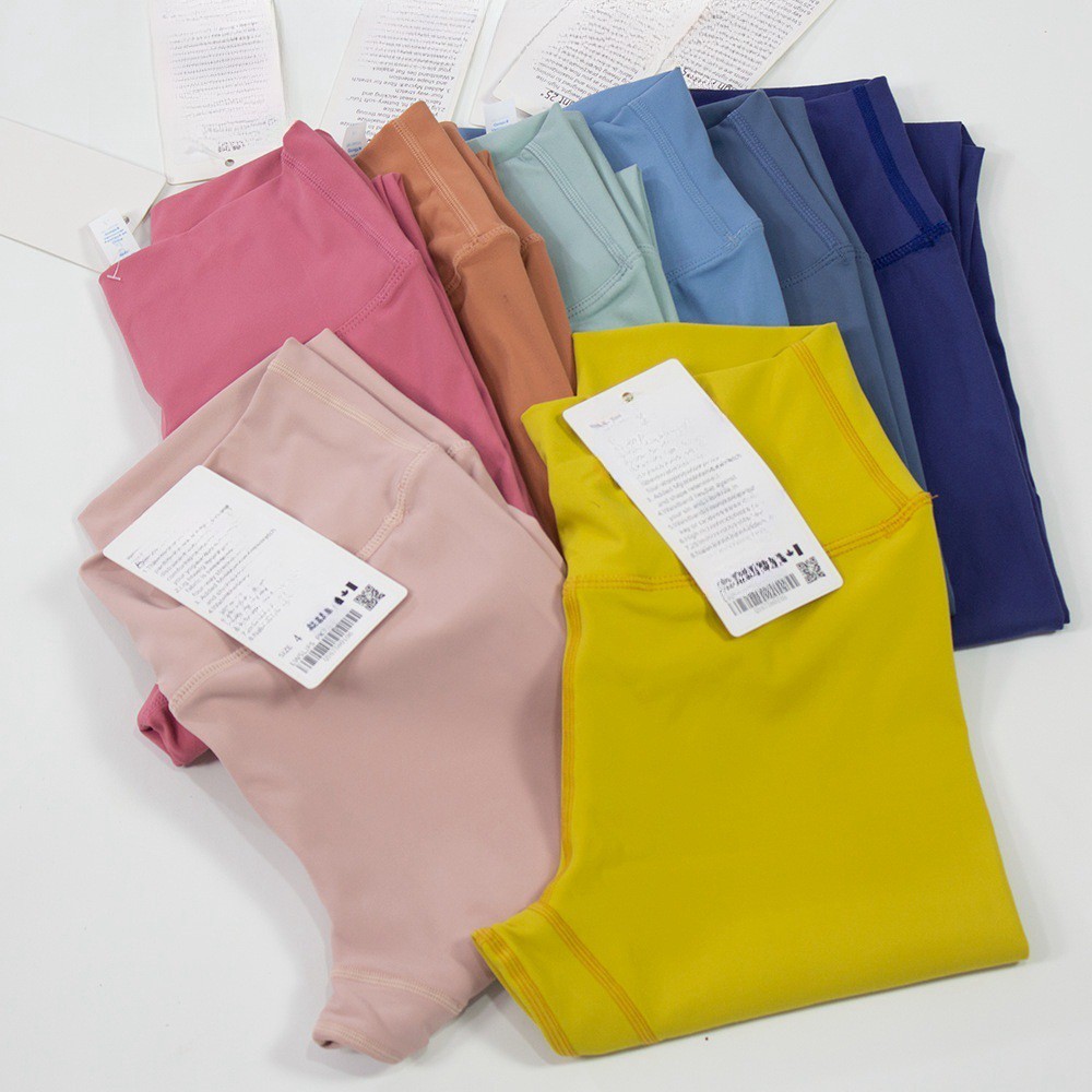 High-quality Custom-made Women's Leggings for Gym Exercise Yoga Elastic Waist Solid Four-Way Stretch Breathable Spandex/Nylon