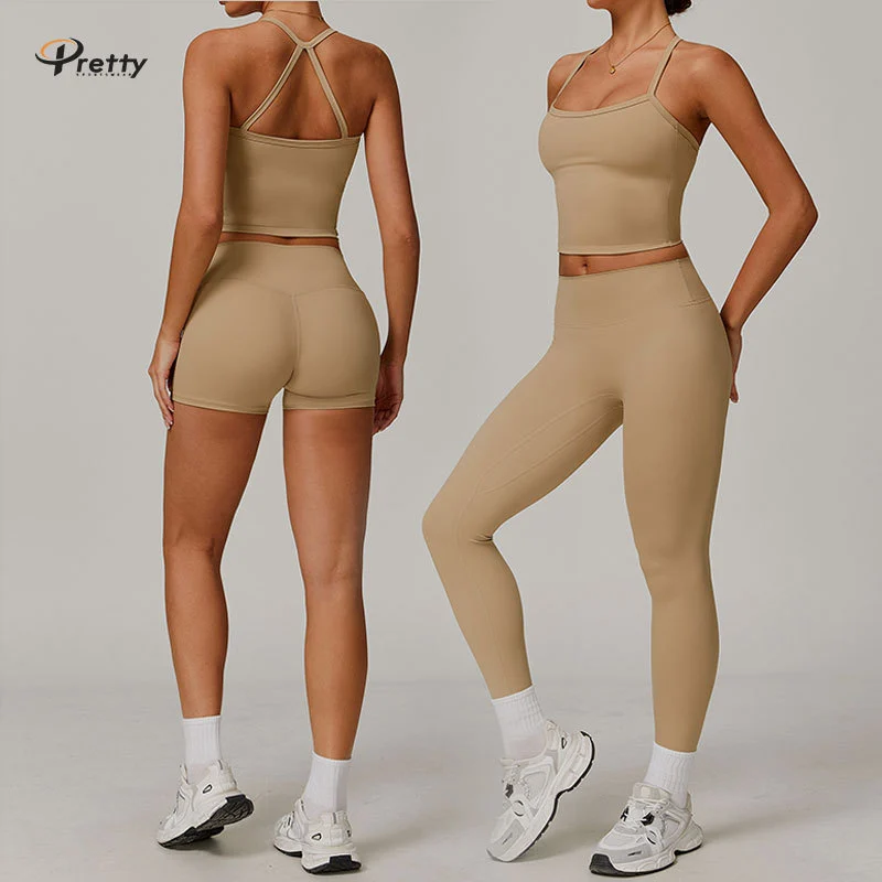 Winter Brushed Backless Yoga Tank Top Quick-Drying Fitness Top Outerwear Running Sports Vest for Women Cross Back Design
