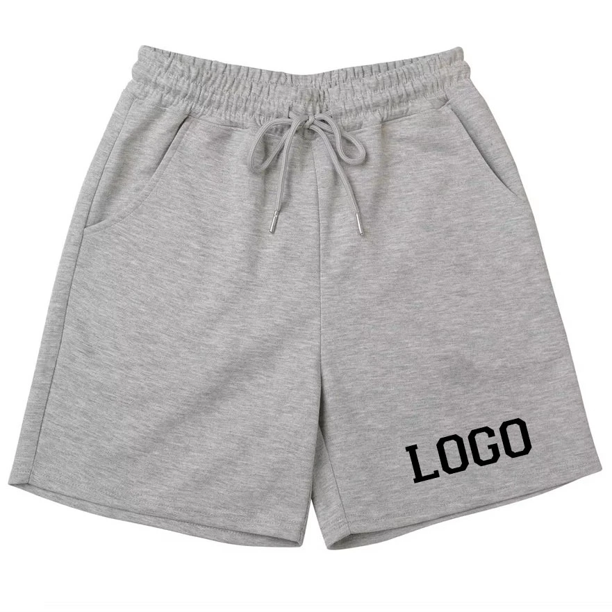 Custom Wholesale Plus Size Casual Running Shorts for Men Women Breathable Elastic Waist Drawstring Closure Summer Sports Leisure